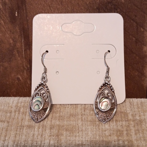 925 Silver French Wire Drop Earrings - Picture 7 of 8